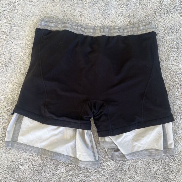 Lululemon Pace Breaker Short 7" Lined Gray Heather Sea Salt Light Cast XL M7AFWS - Picture 7 of 8